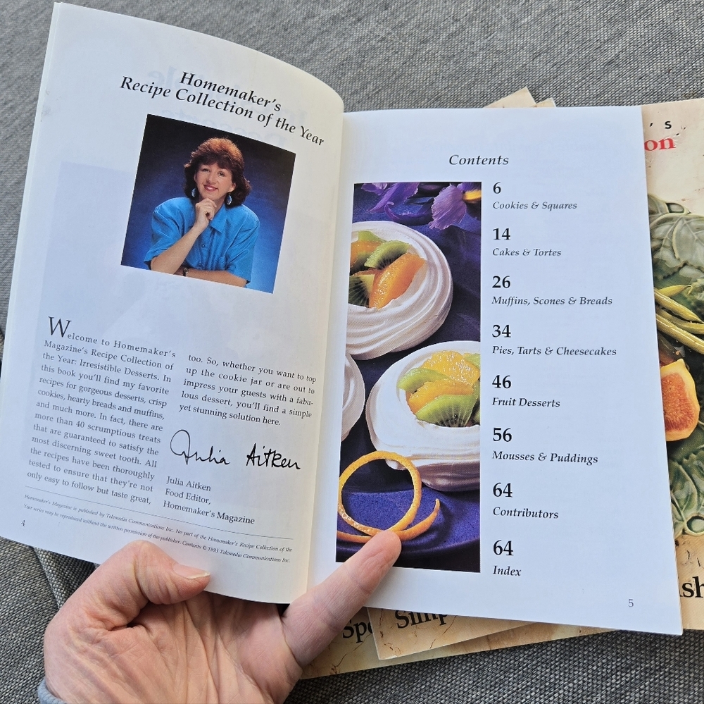 Homemakers Recipe‎ Collection of the Year Cookbooks 90s Vintage Set Of 6 - Picture 6 of 7